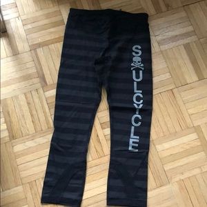 Lululemon x SoulCycle striped legging